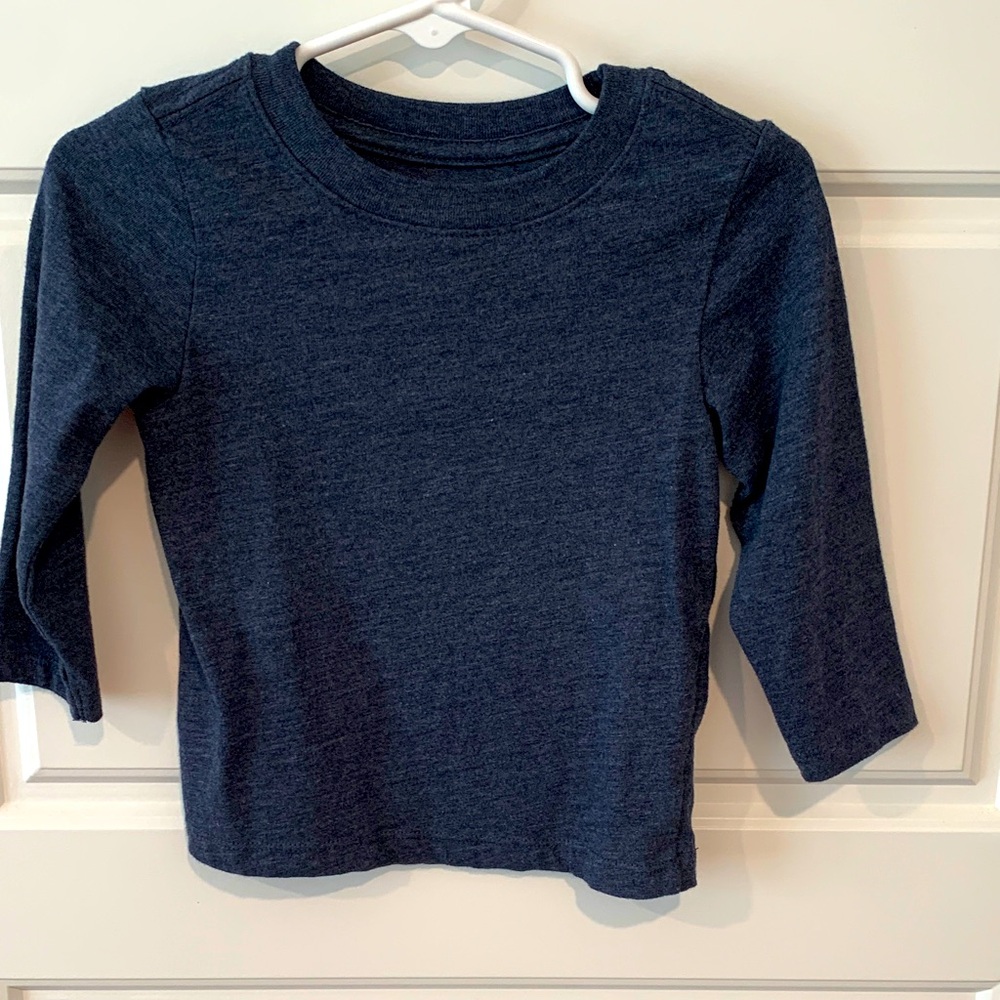 Cat & Jack Dark Blue Long Sleeve Tee